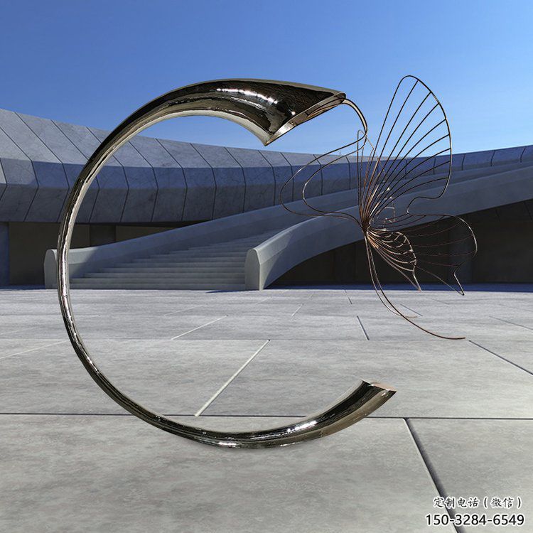 抽象喇叭花雕塑 啞光花卉雕塑 室內(nèi)雕塑