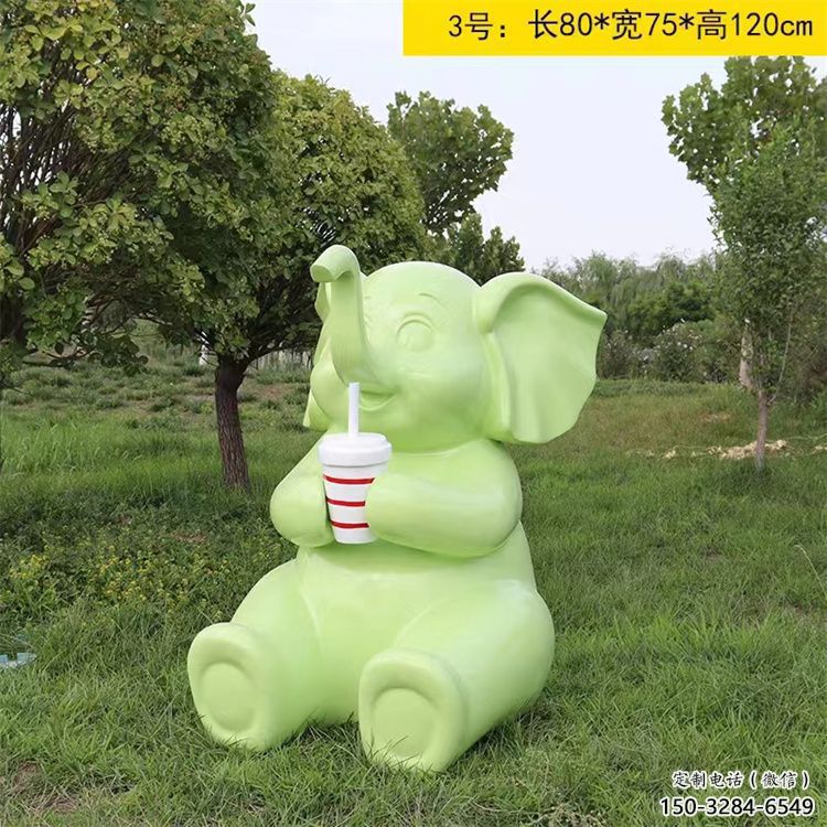 大象雕塑服務(wù)商，景觀雕塑，彩繪大象雕塑選定