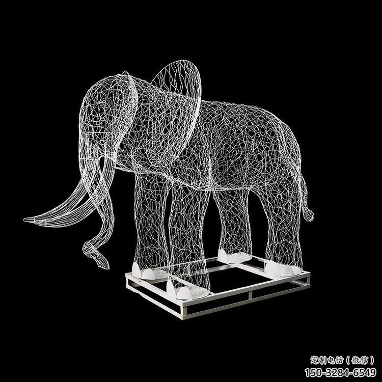 園林大象雕塑服務商，美陳雕塑，鏤空大象雕塑精選