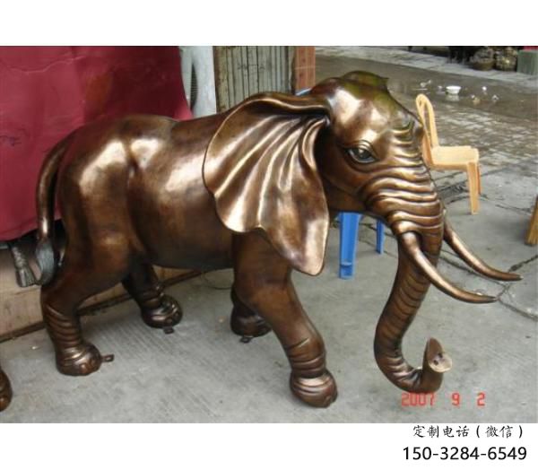 地產(chǎn)大象雕塑預(yù)定，露天雕塑，銅大象雕塑制作