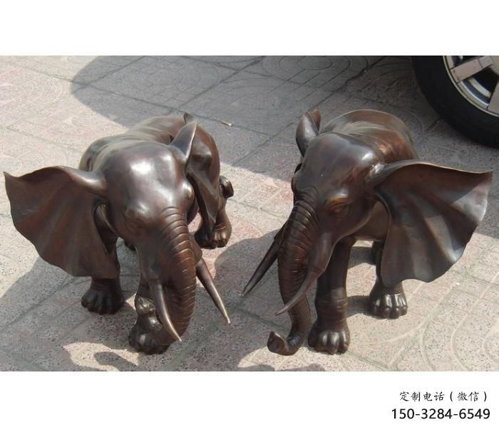 制作藝術大象雕塑選定，鑄銅工藝，紅銅大象雕塑預定