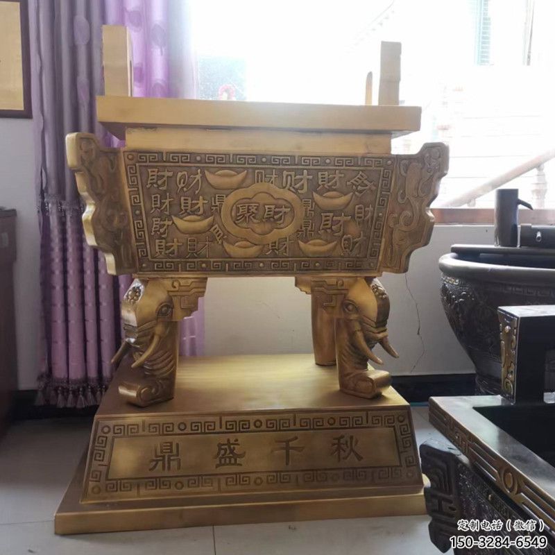 鑄造銅雕塑方鼎