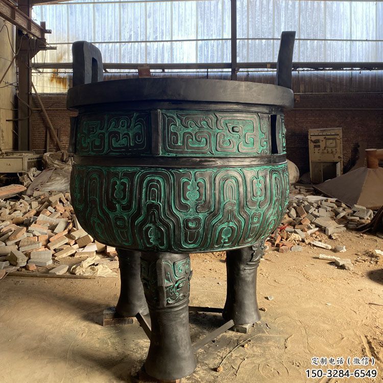 圓鼎雕塑，銅器景觀雕塑，鑄銅工藝