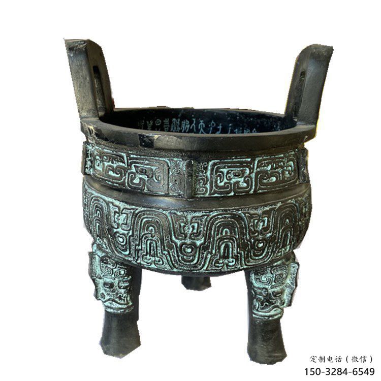 圓鼎雕塑，銅器景觀雕塑，鑄銅工藝