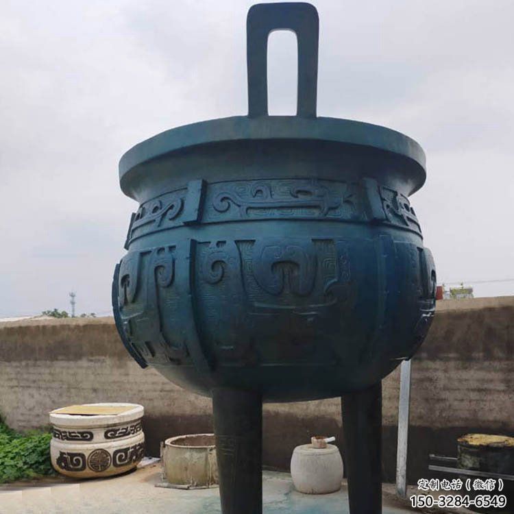 圓鼎雕塑，銅器景觀雕塑，鑄銅工藝