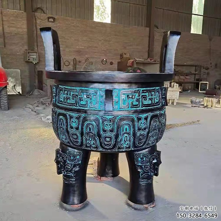 圓鼎雕塑，銅器景觀雕塑，鑄銅工藝