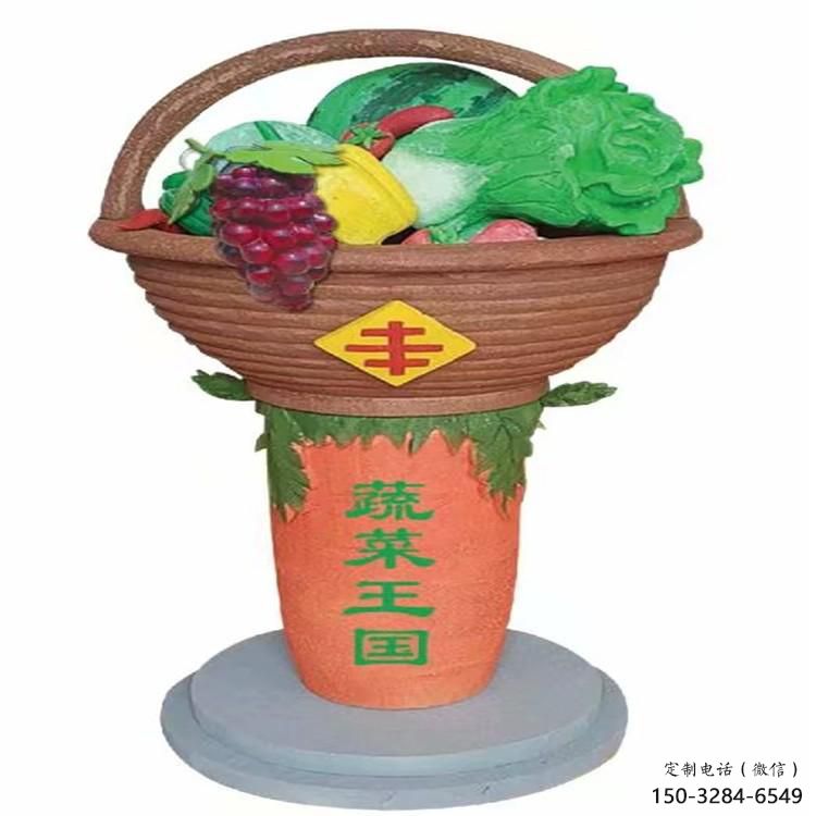 果籃雕塑標準，多彩藝術(shù)，景觀白菜果籃雕塑供應(yīng)