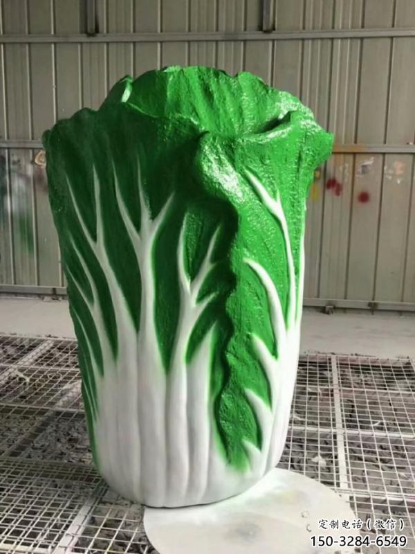 現(xiàn)代果籃雕塑定制，中式工藝，白菜果籃雕塑優(yōu)價