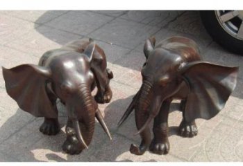 地產(chǎn)大象雕塑精選，戶外雕塑，銅大象雕塑優(yōu)價