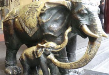 景觀大象雕塑生產(chǎn)，金屬構(gòu)件，銅大象雕塑通用