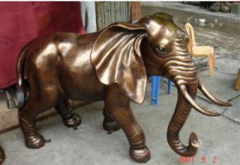 地產(chǎn)大象雕塑預(yù)定，露天雕塑，銅大象雕塑制作