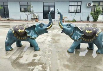 地產大象雕塑生產，城市裝飾，彩繪大象雕塑選定