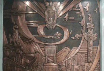 廣場浮雕定價，村標概念，鍛銅浮雕廠家選用