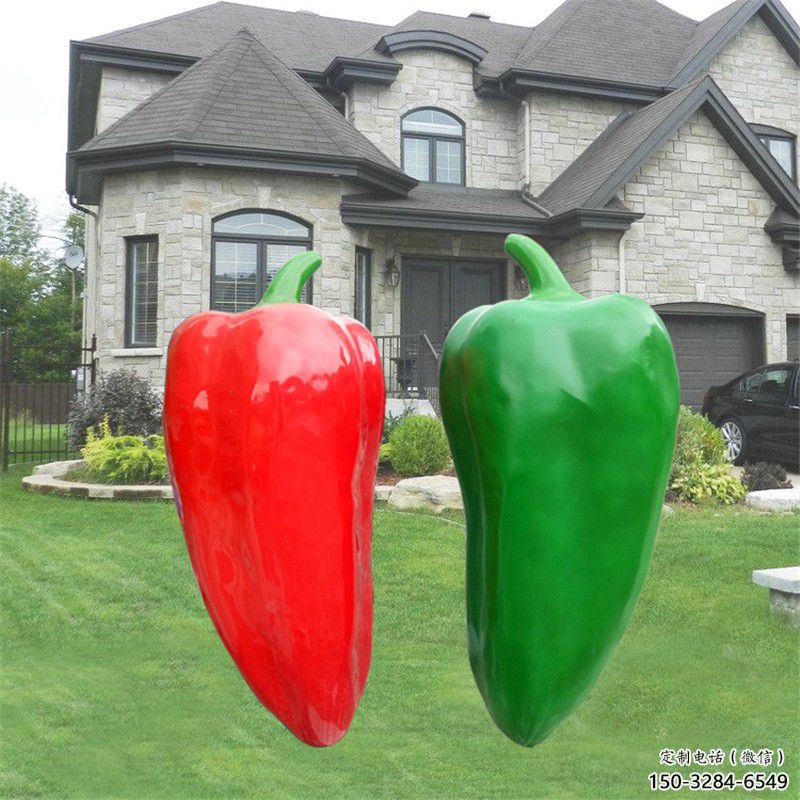 紀念果籃雕塑生產，廣場雕塑，辣椒果籃雕塑展品