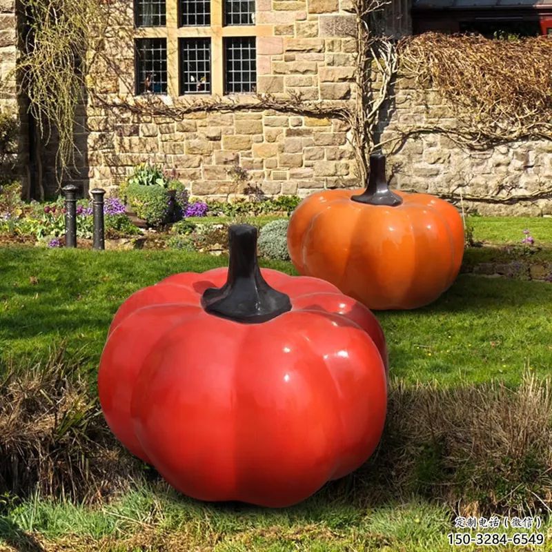 果籃雕塑制作，城市雕塑，景觀南瓜果籃雕塑專供