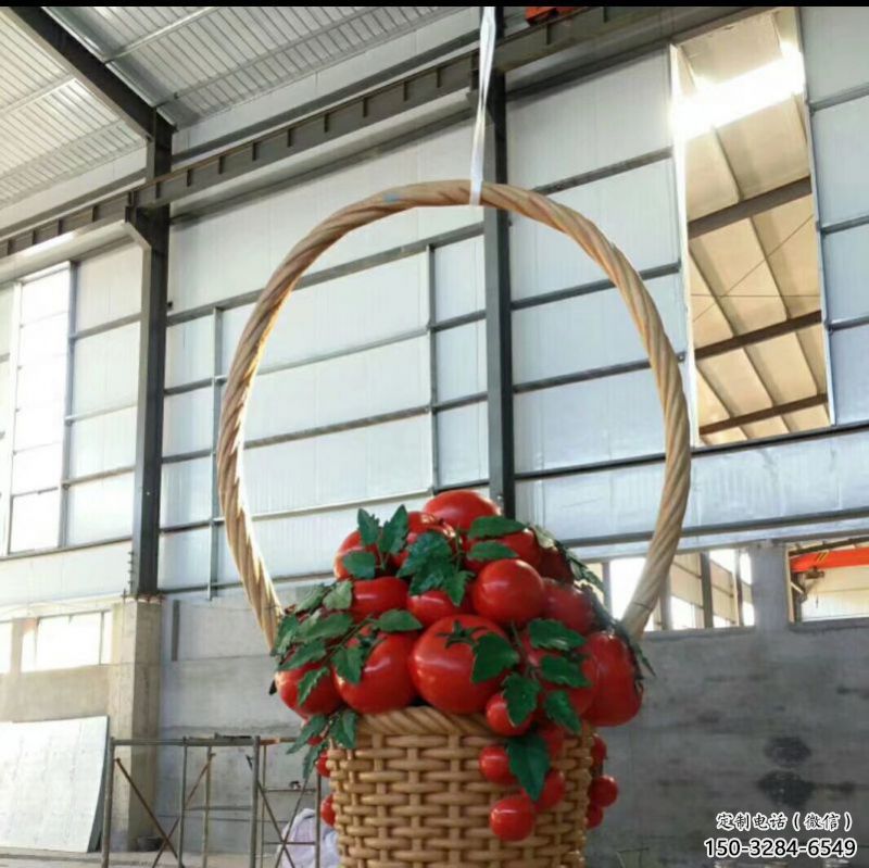 果籃雕塑選用，廣場雕塑，蘋果果籃雕塑選用