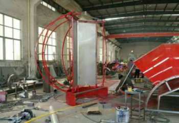 花園花籃雕塑批發(fā)，標(biāo)識(shí)雕塑，展示玫瑰花花籃雕塑優(yōu)選