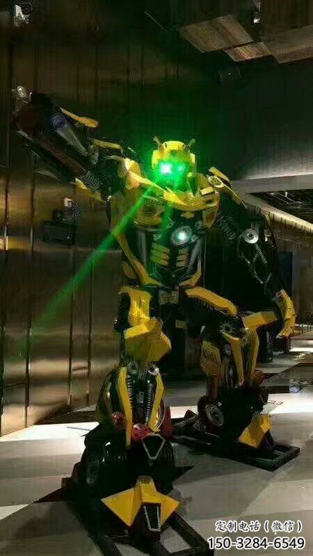 預定發光機器人雕塑