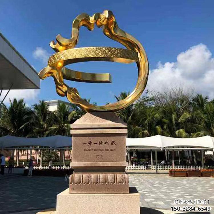 宣傳主題雕塑加工廠家，藝術形象標識，地標美陳雕塑