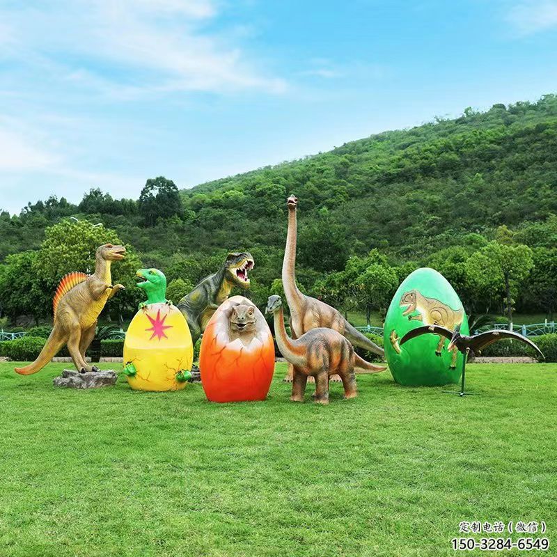 恐龍雕塑精選，街頭藝術，公園玻璃鋼恐龍雕塑承接