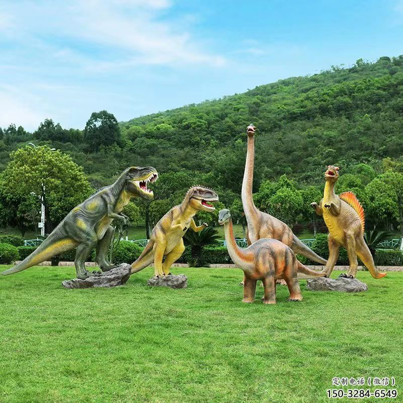 恐龍雕塑優選，城市裝飾，展示玻璃鋼恐龍雕塑定做