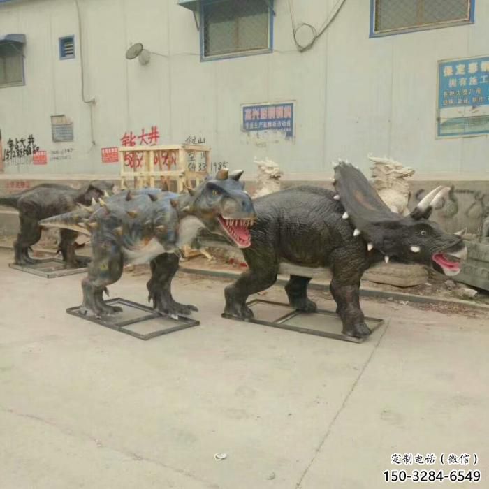 恐龍雕塑定制，小區雕塑，發聲恐龍雕塑提供