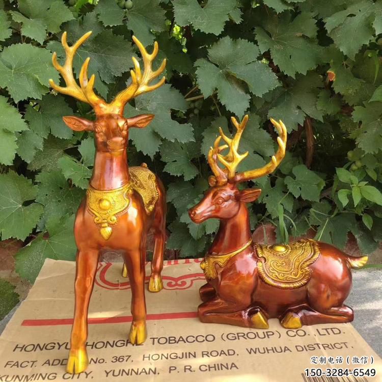 戶外馴鹿雕塑，公園廣場雕塑，仿真工藝制造