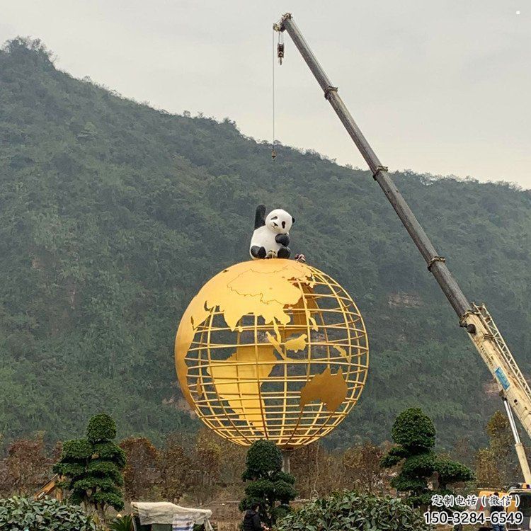 地球儀雕塑優選，室外雕塑，景觀烤漆地球儀雕塑制作
