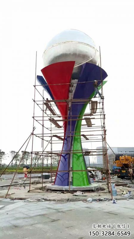 地球儀雕塑選定，園林裝飾，大型手托地球儀雕塑公司