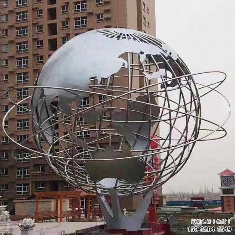 地球儀雕塑點(diǎn)擊，景觀雕塑，現(xiàn)代地球儀雕塑廠家