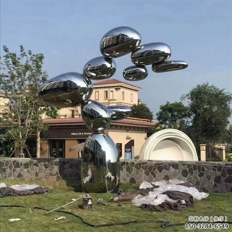 街道景觀石雕塑，鑄銅景觀雕塑，古銅效果