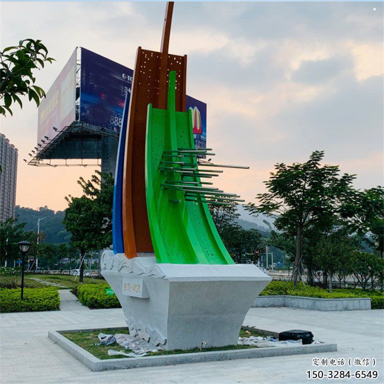 酒店帆船雕塑，鍍金歐式雕塑，仿古擺件