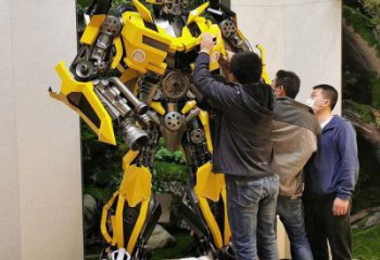 大門口機(jī)器人雕塑