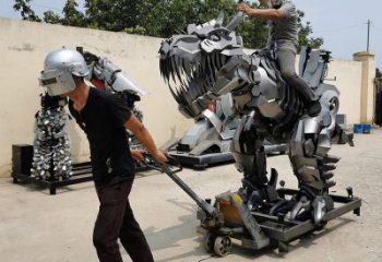 商業街機器人雕塑