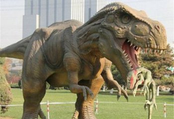 景觀恐龍雕塑供求，動(dòng)物構(gòu)件，玻璃鋼恐龍雕塑觀賞型