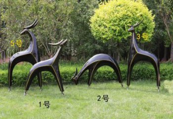 景觀小鹿雕塑精選，街道標識，抽象小鹿雕塑指用