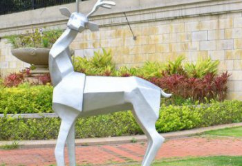 小鹿雕塑精選，多彩藝術，抽象小鹿雕塑生產