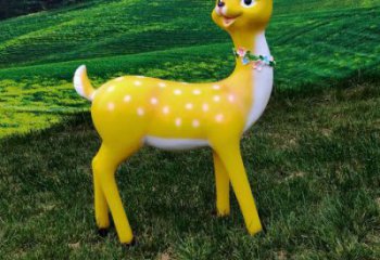 公園小鹿雕塑精選，室外軟裝，抽象卡通小鹿雕塑精選
