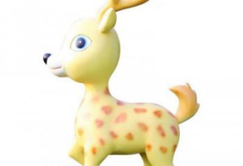 小鹿雕塑制作優(yōu)選，戶外雕塑，卡通小鹿雕塑優(yōu)選