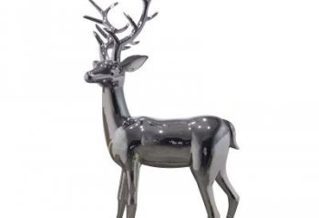 景區(qū)小鹿雕塑優(yōu)選，圓雕體系，鏡面小鹿雕塑選定