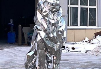 獅子雕塑供需，圓雕系列，不銹鋼獅子雕塑制造商