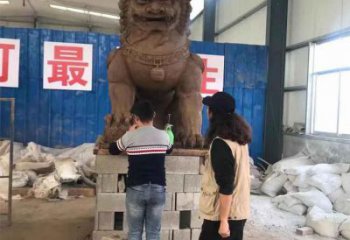 制造獅子雕塑專供，地標擺件，蹲獅雕塑磨具