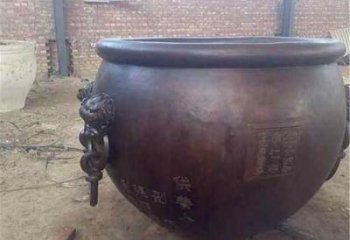紫銅太平缸雕塑
