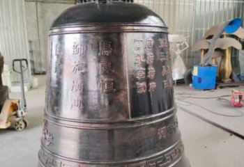 喇叭形鑄銅銅鐘雕塑