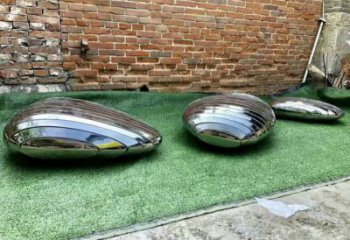 不銹鋼鵝卵石坐凳雕塑生產(chǎn)制作