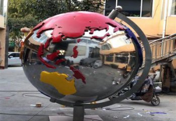 地球雕塑生產(chǎn)，城區(qū)小品，不銹鋼地球雕塑標(biāo)準(zhǔn)廠家