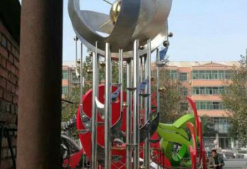 地球儀雕塑定制，小區雕塑，不銹鋼手托地球儀雕塑廠家