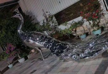 現(xiàn)代鳳凰雕塑展品，室外軟裝，不銹鋼鳳凰雕塑訂做廠家