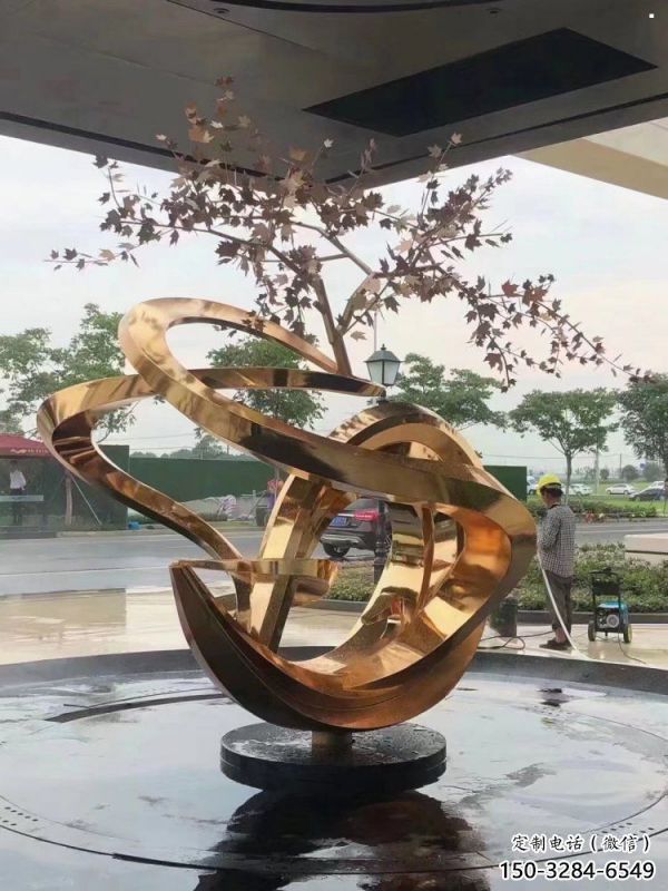 櫻花雕塑生產(chǎn)，街頭藝術(shù)，不銹鋼櫻花雕塑廠