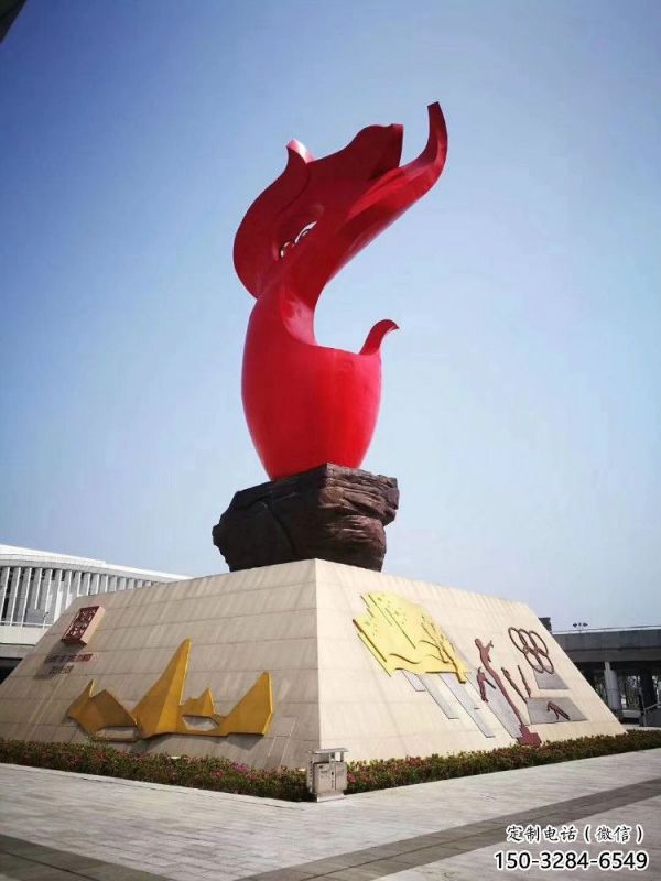 景觀火炬雕塑供應，校園雕塑，不銹鋼火炬雕塑供求